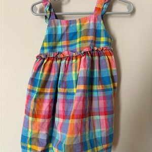Cat & Jack Multicolour Plaid Summer Dress